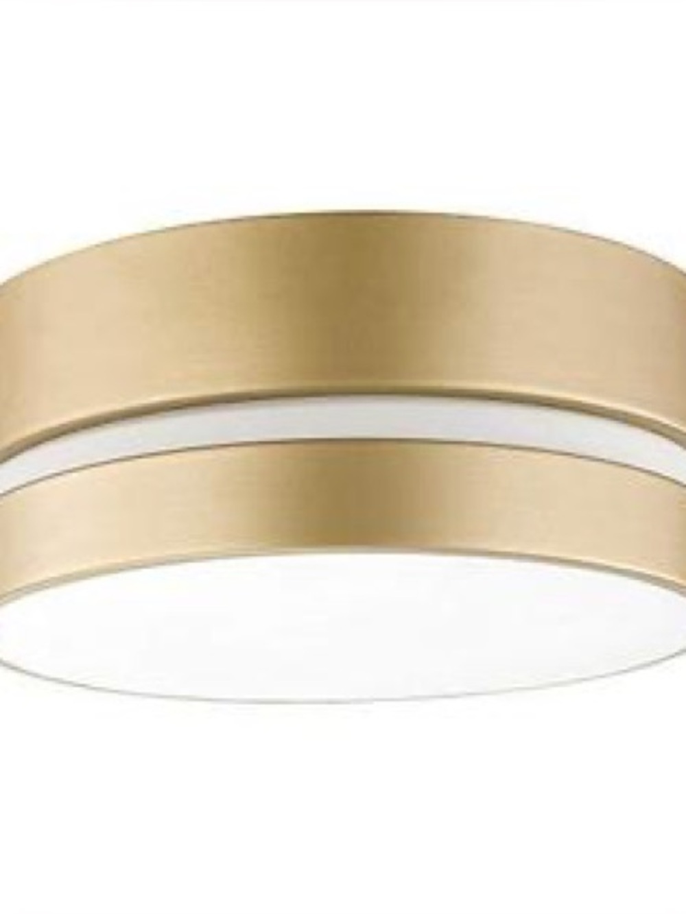 Modern Round Ceiling Light Fixture in Brushed Gold